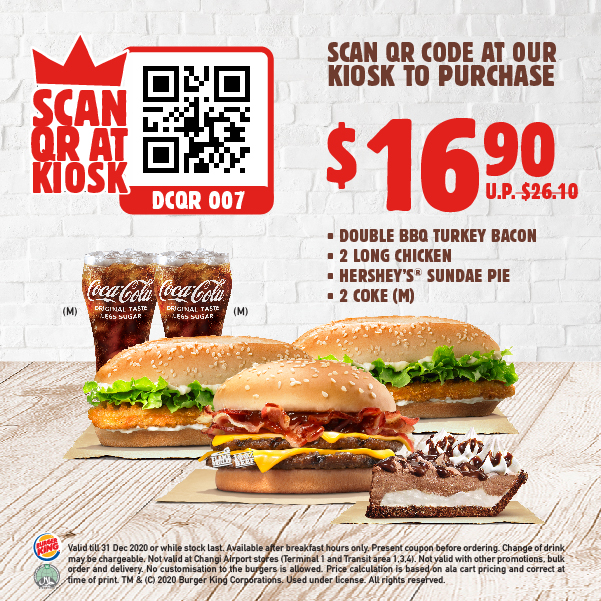 10 Burger King Coupons for use from now till 31 Dec 2020 - 7