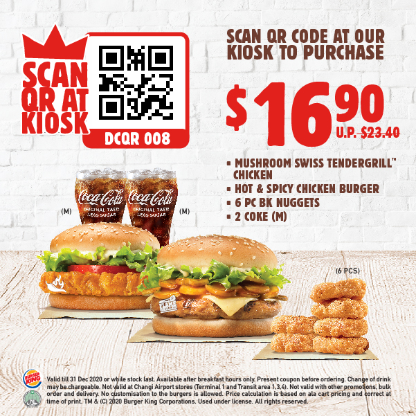 10 Burger King Coupons for use from now till 31 Dec 2020 - 8