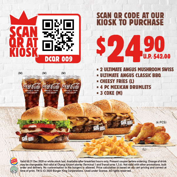 10 Burger King Coupons for use from now till 31 Dec 2020 - 9