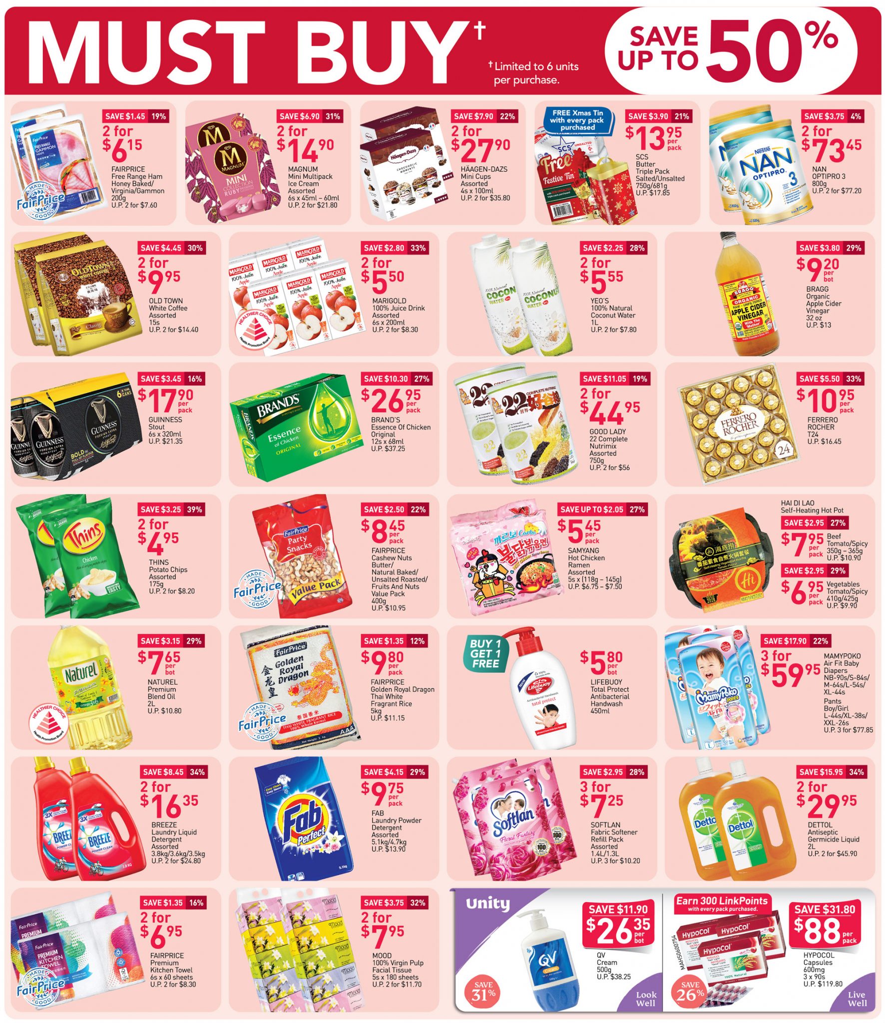 FairPrice must-buy items from now till 11 November 2020