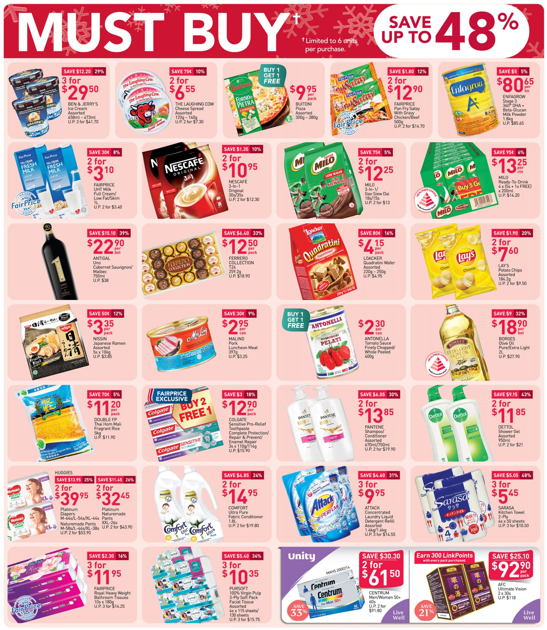 FairPrice must-buy items from now till 25 November 2020