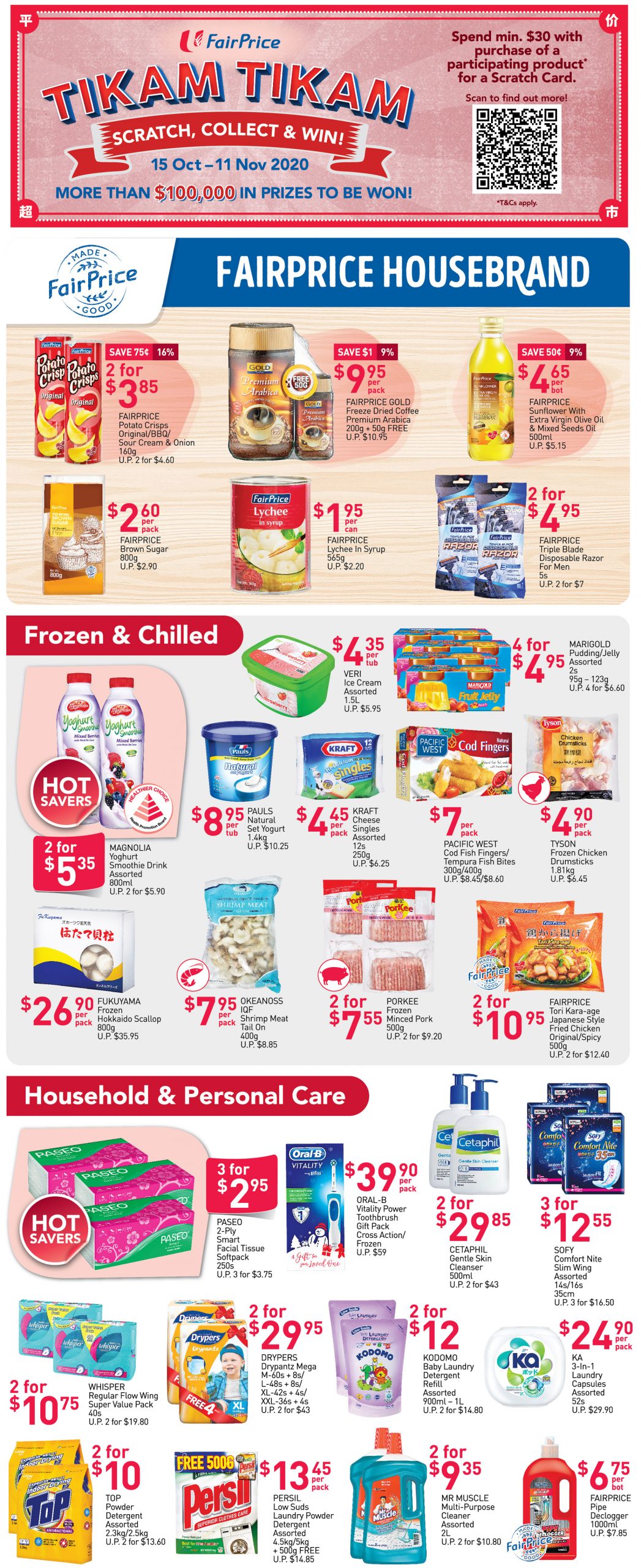 Save more with FairPrice’s weekly saver deals till 11 November 2020