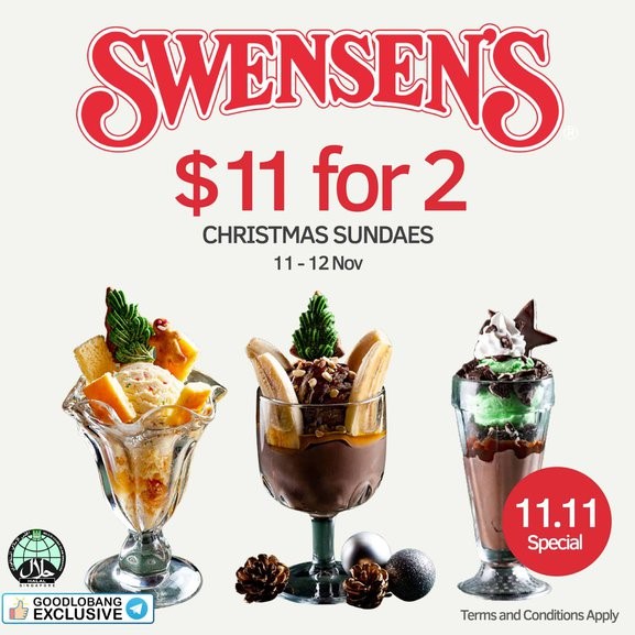 Enjoy 1-for-1 and more deals at Swensen’s, Each A Cup, Big Fish Small Fish and more this 11.11 - 6