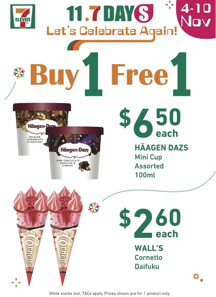 7-Eleven celebrates 11.7 Day with free Mr Softees and 1-for-1 Cornetto, Haagen Dazs ice creams & more from 4 – 10 Nov 20 - 2