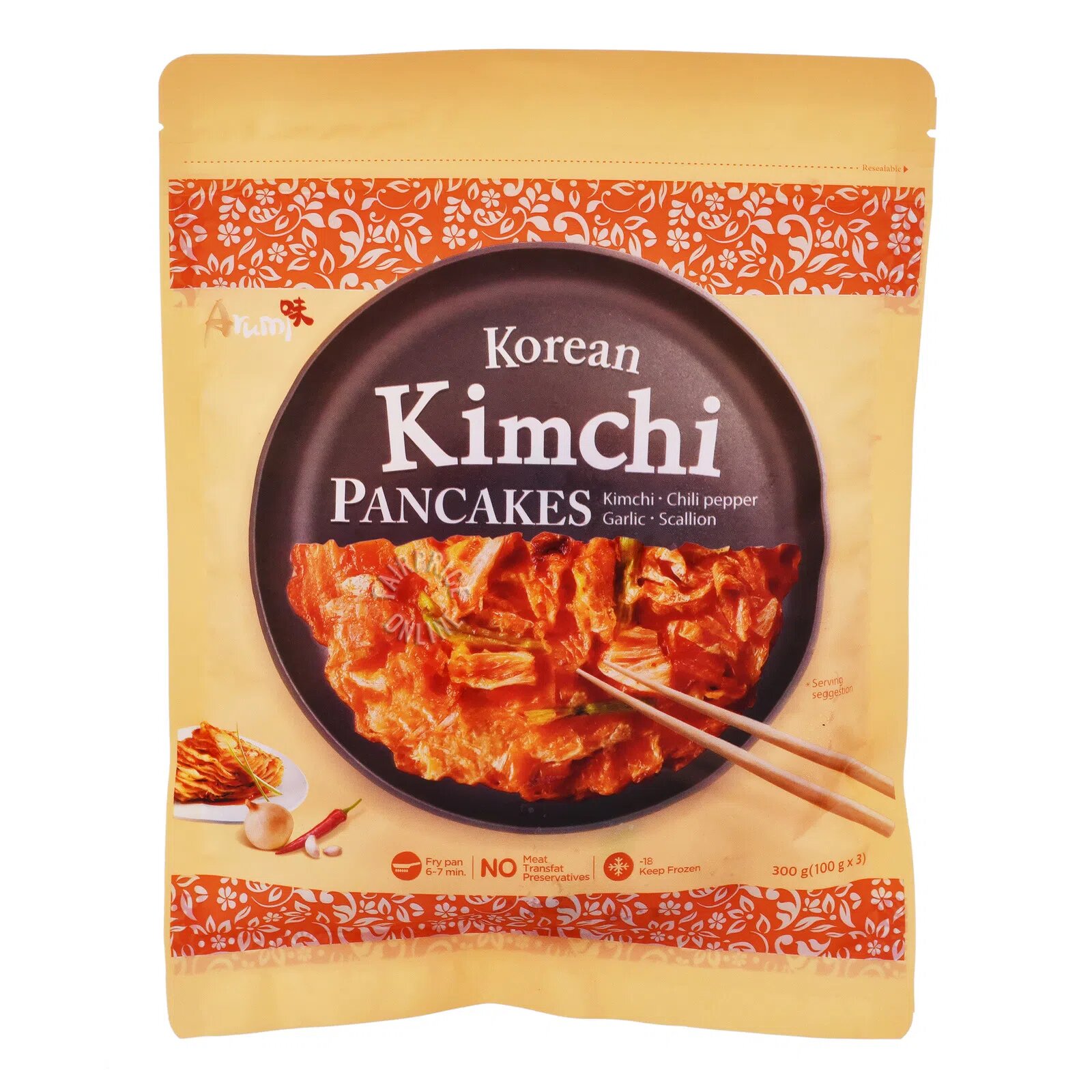 Arumi Frozen Korean Pancakes - Kimchi