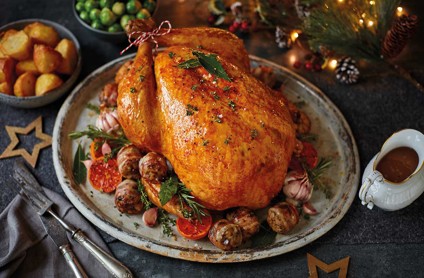 Christmas turkey dish