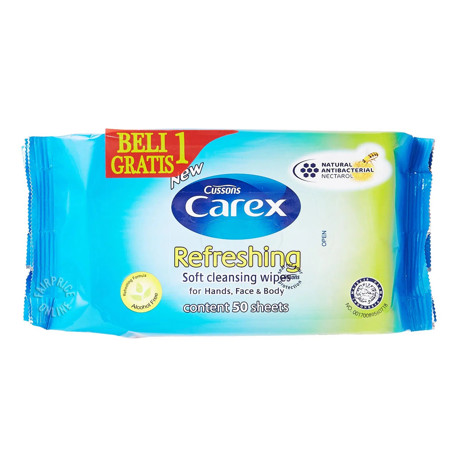 Cussons Carex Soft Cleansing Wipes - Refreshing