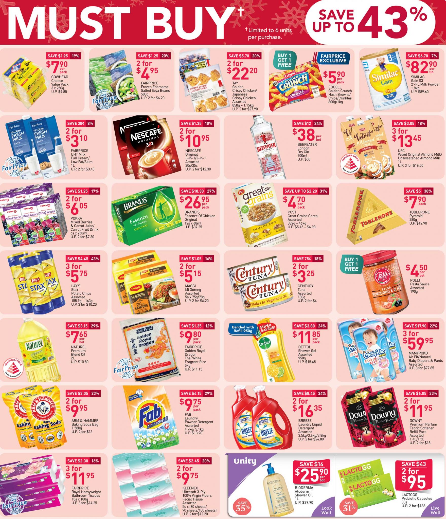 FairPrice must-buy items from now till 9 December 2020