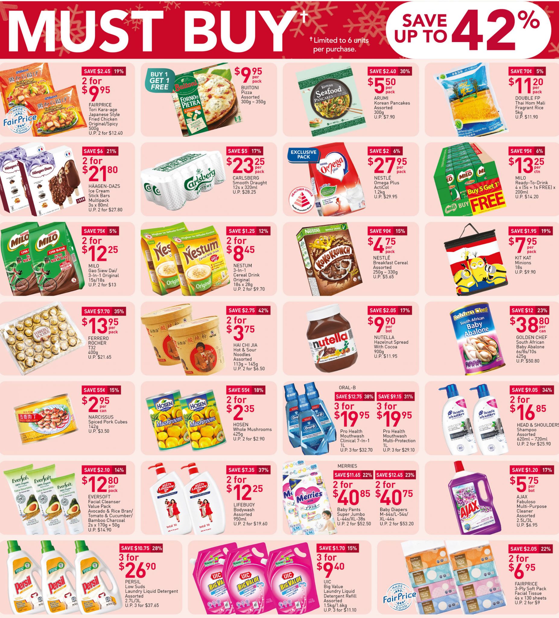 FairPrice's must-buy items from now till 16 December 2020