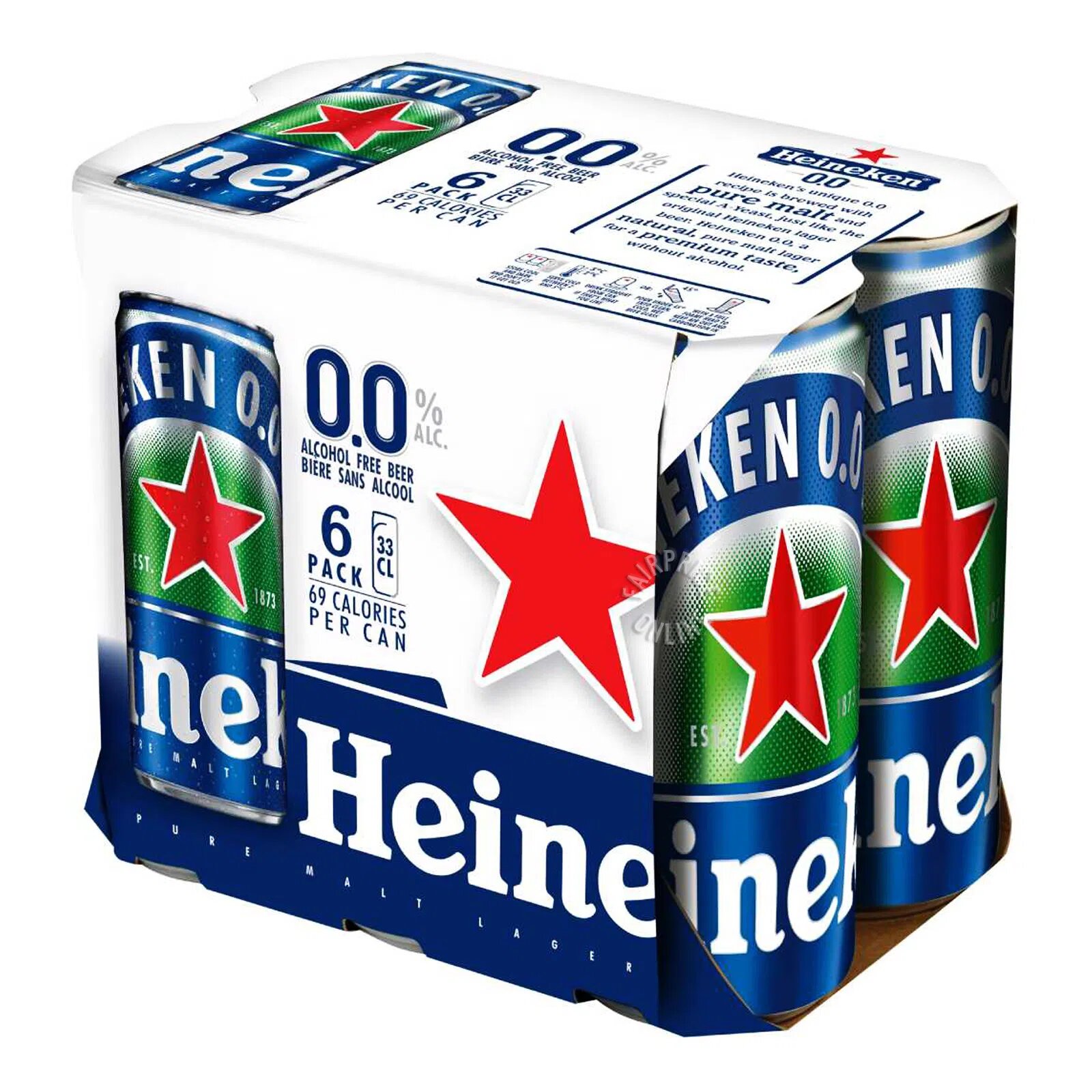 Heineken 0.0% Alcohol Free Can Beer