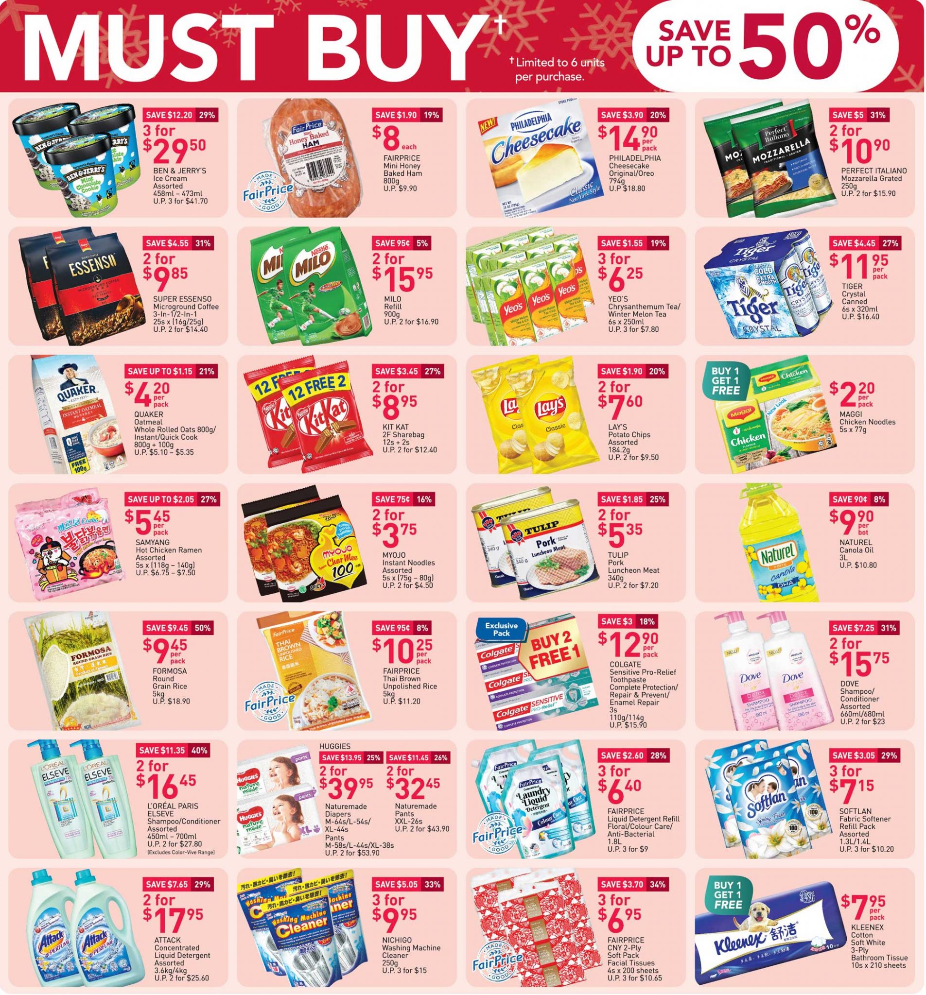 FairPrice must-buy items from now till 23 December 2020
