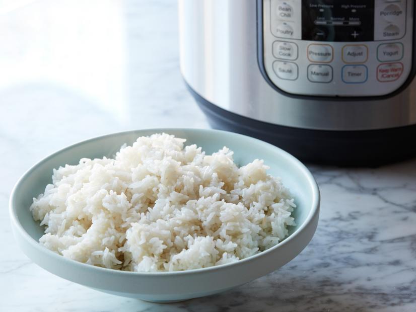 steamed white rice