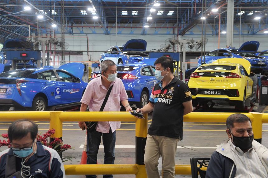 taxi drivers in Singapore