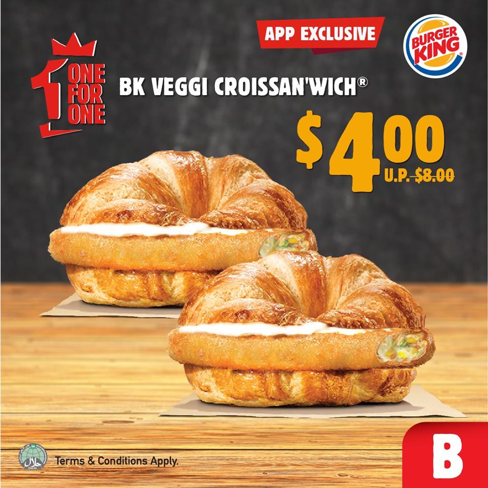 Burger King offering 1-for-1 Mushroom Swiss burgers, 1-for-1 Double Cheeseburgers and more from now till 31 Jan 2021 - 2