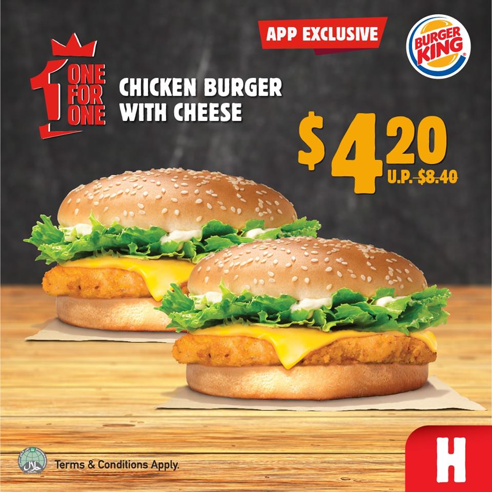 Burger King offering 1-for-1 Mushroom Swiss burgers, 1-for-1 Double Cheeseburgers and more from now till 31 Jan 2021 - 6
