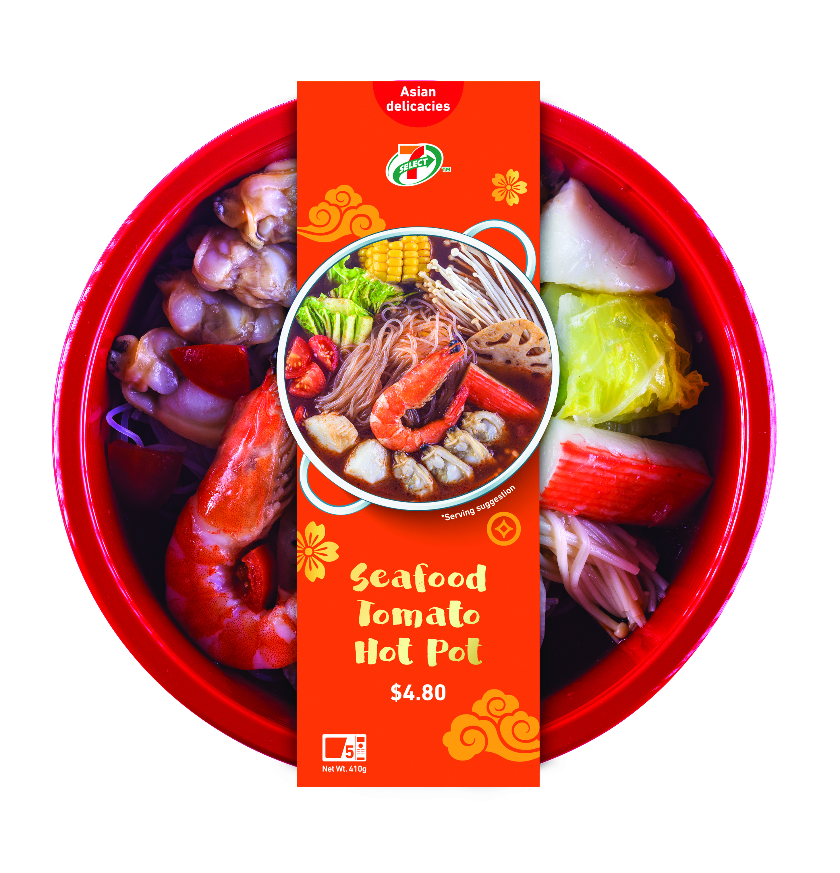 7-Eleven S’pore Launches Ready-To-Eat Personal Hot Pots, Has Mala Chicken, Tomato Seafood and Herbal Chicken - 2