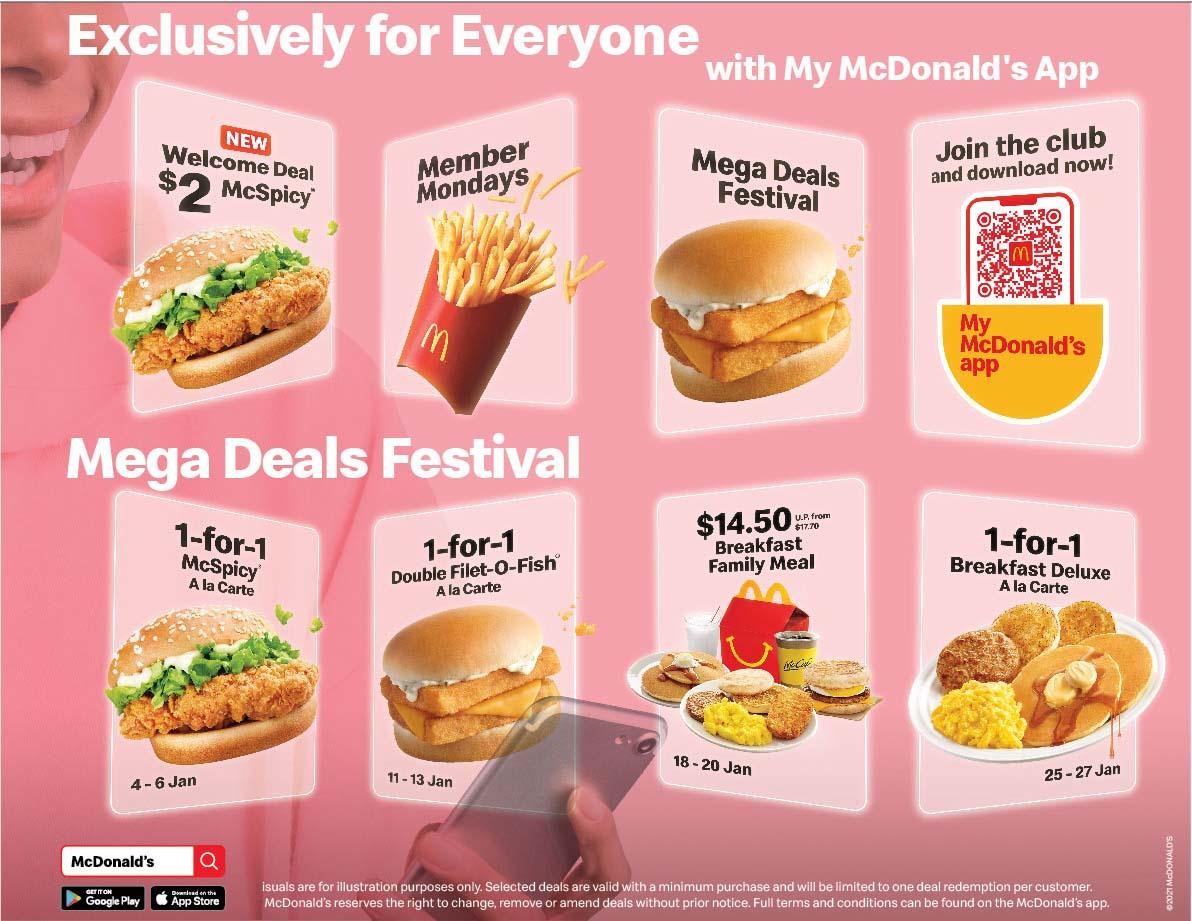 McDonald's offering 1-for-1 deals and more for the month of January 2021