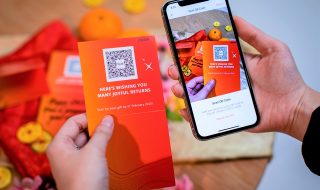 digital red packet via QR code