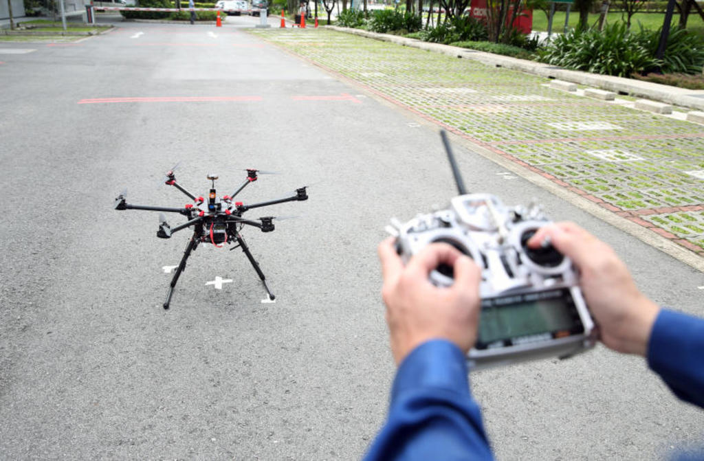 flying a drone in Singapore