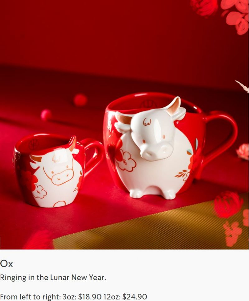 Starbucks Lunar New Year Collection will be available from 4 Jan 20