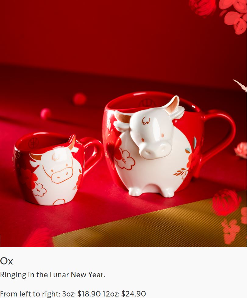 Starbucks Lunar New Year Collection will be available from 4 Jan 20 - 8