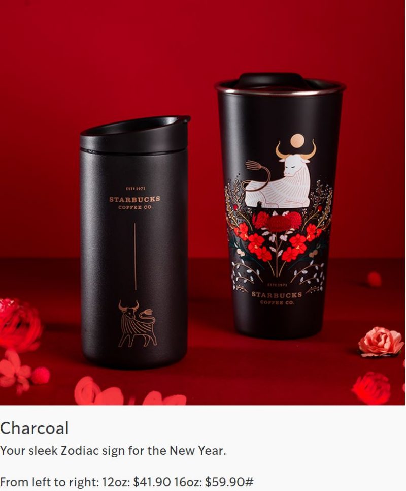 Starbucks Lunar New Year Collection will be available from 4 Jan 20