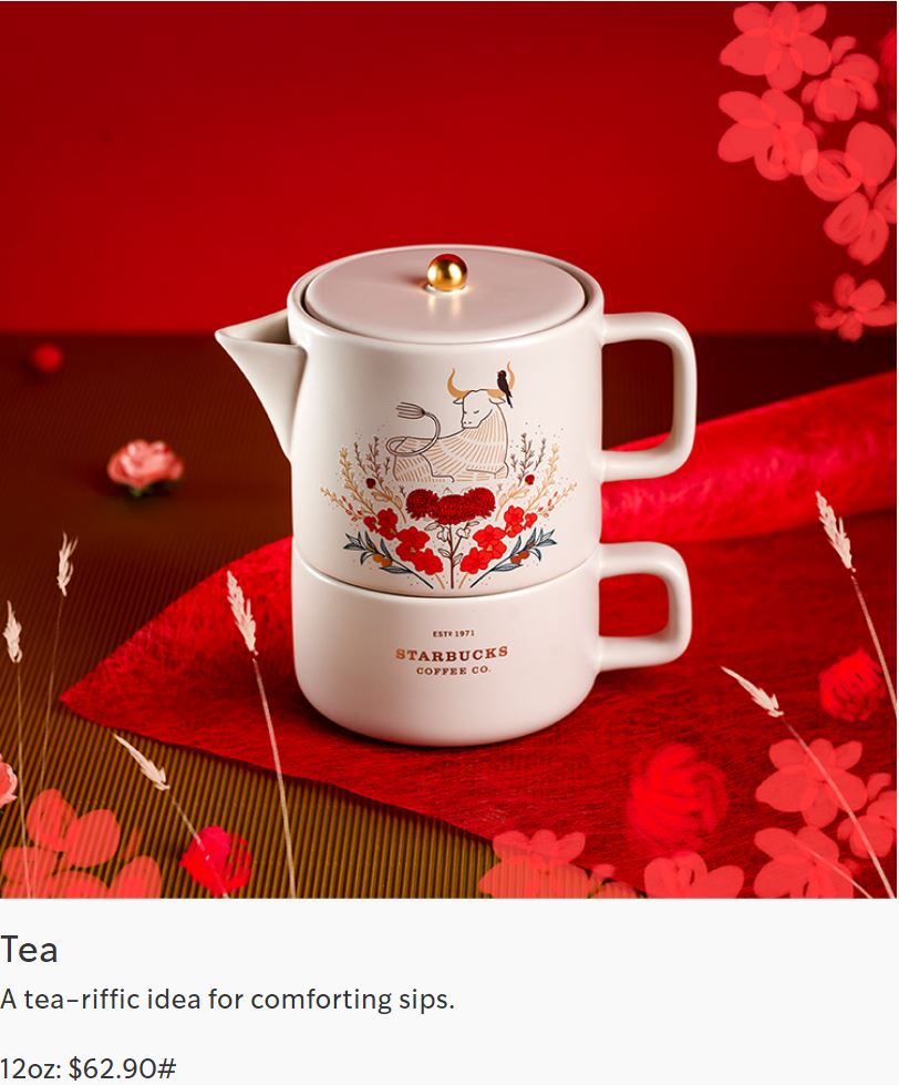 Starbucks Lunar New Year Collection will be available from 4 Jan 20 - 3