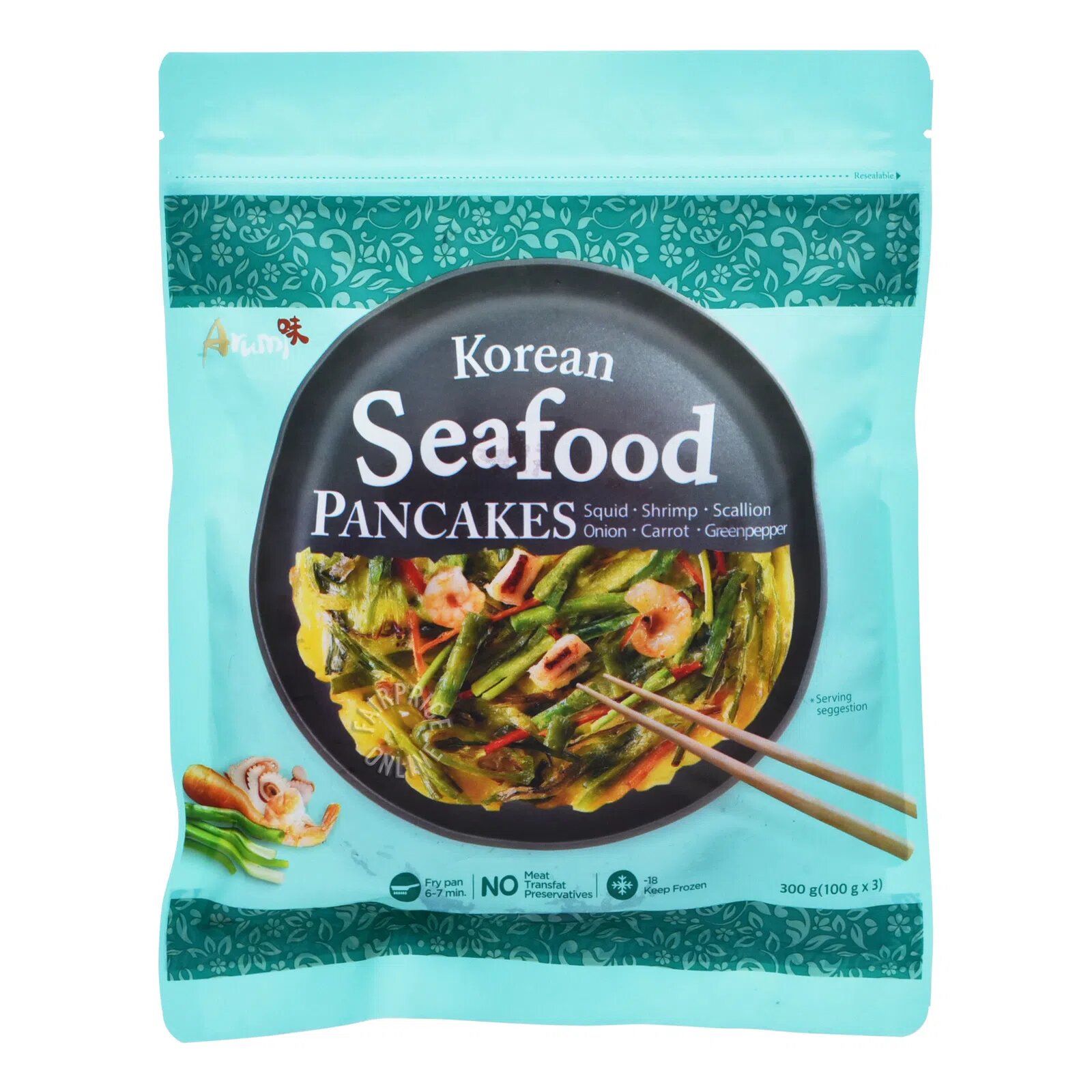 Arumi Frozen Korean Pancakes - Seafood