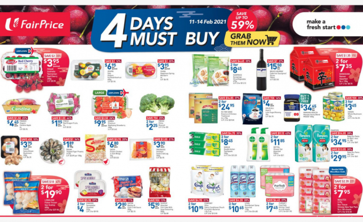 FairPrice 4 days must-buys 11 Feb 2021