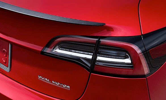 Tesla dual-motor label Tesla dual-motor label