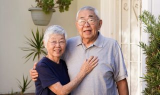 old asian couple