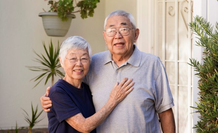 old asian couple