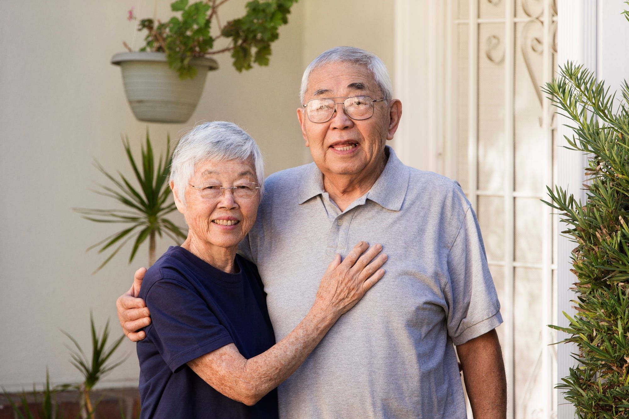 old asian couple