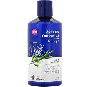 Avalon Organics, Thickening Shampoo, Biotin B-Complex, Therapy, 14 fl oz (414 ml)