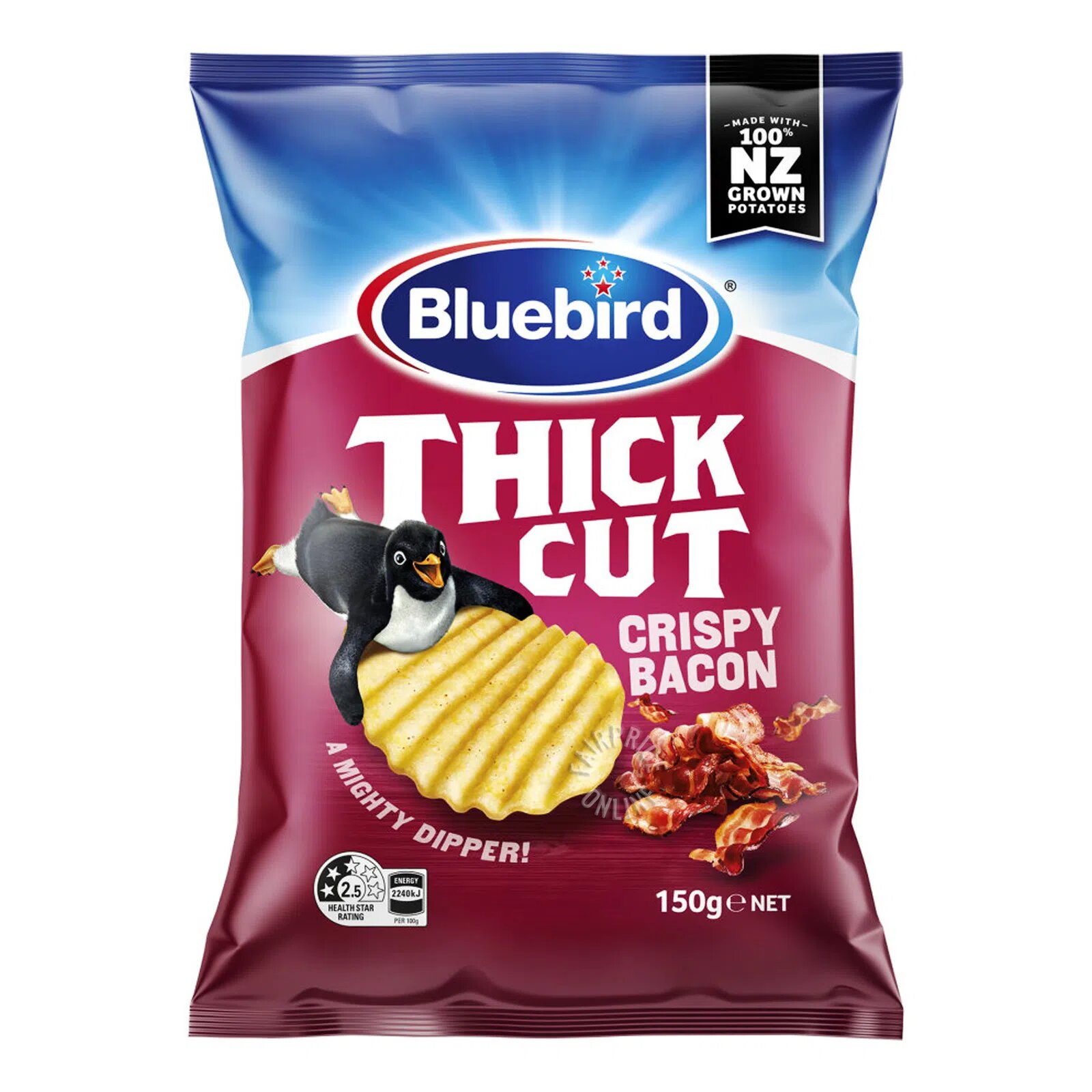 Bluebird Thick Cut Chips - Crispy Bacon