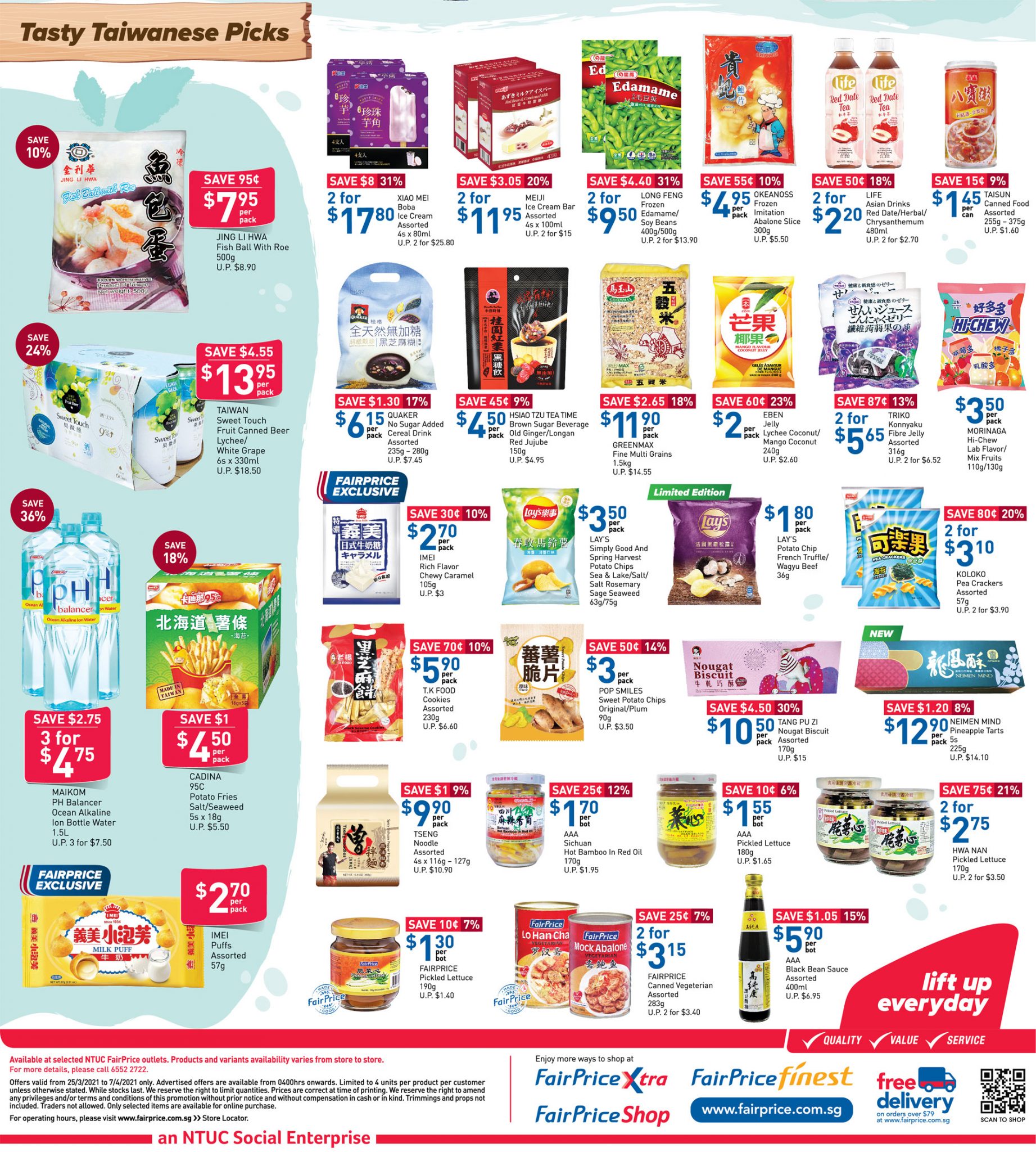 FairPrice Taiwanese delights till 7 April 2021