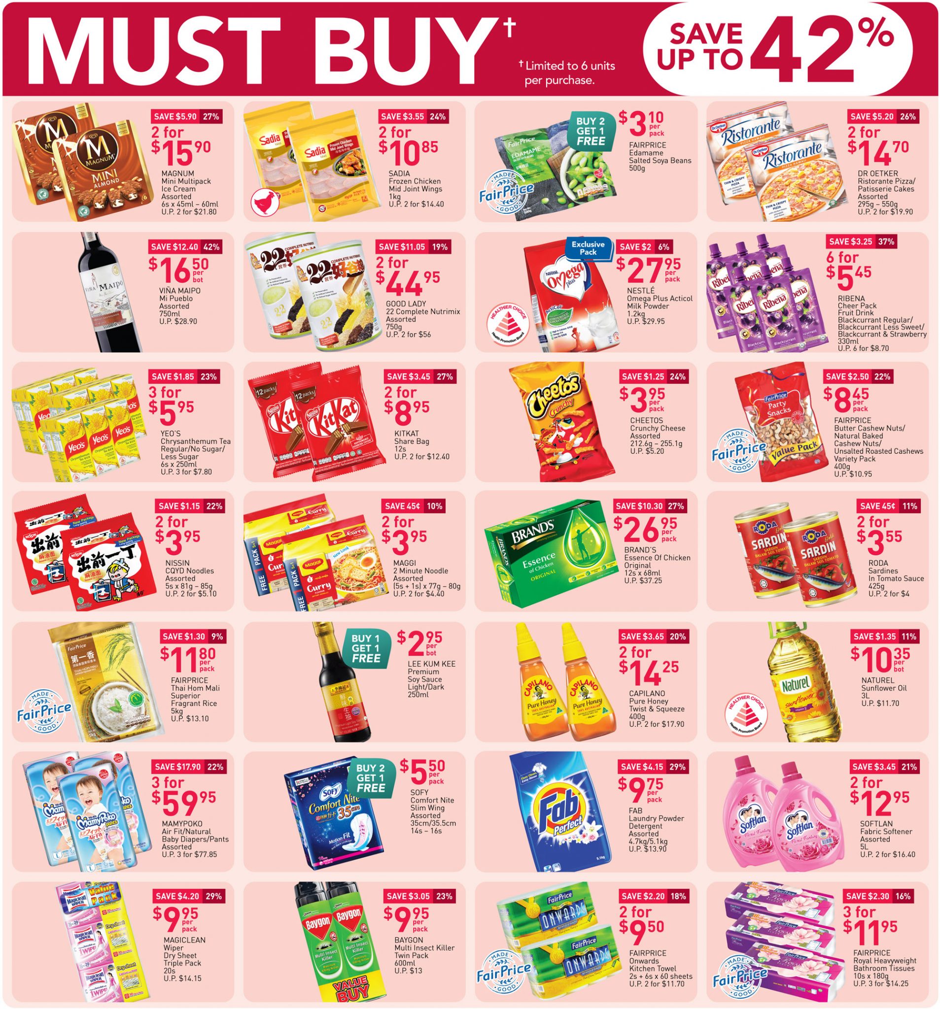 FairPrice's must-buy items from now till 10 March 2021