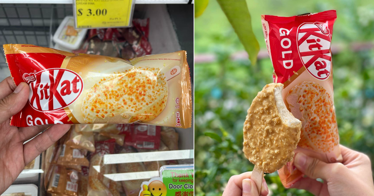 Kit Kat Gold Ice Cream Now Available At Sheng Siong Supermarkets