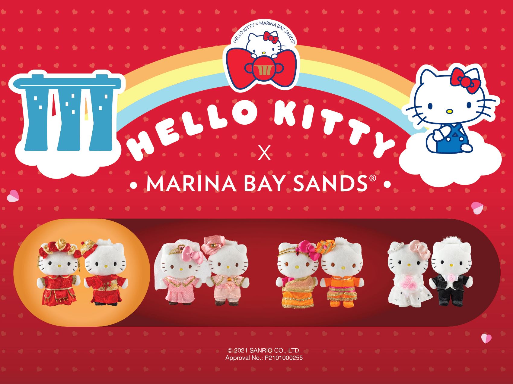 Limited Edition Hello Kitty Wedding Plush Sets Available At Marina Bay Sands From 1 Mar - 30 Jun 2021