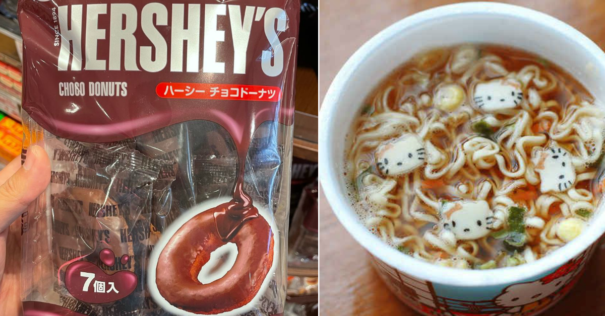 Japanese Mart in Singapore sells Hershey's Choco Donuts, Hello Kitty's Cup Noodles, Lipton Milk Tea & More