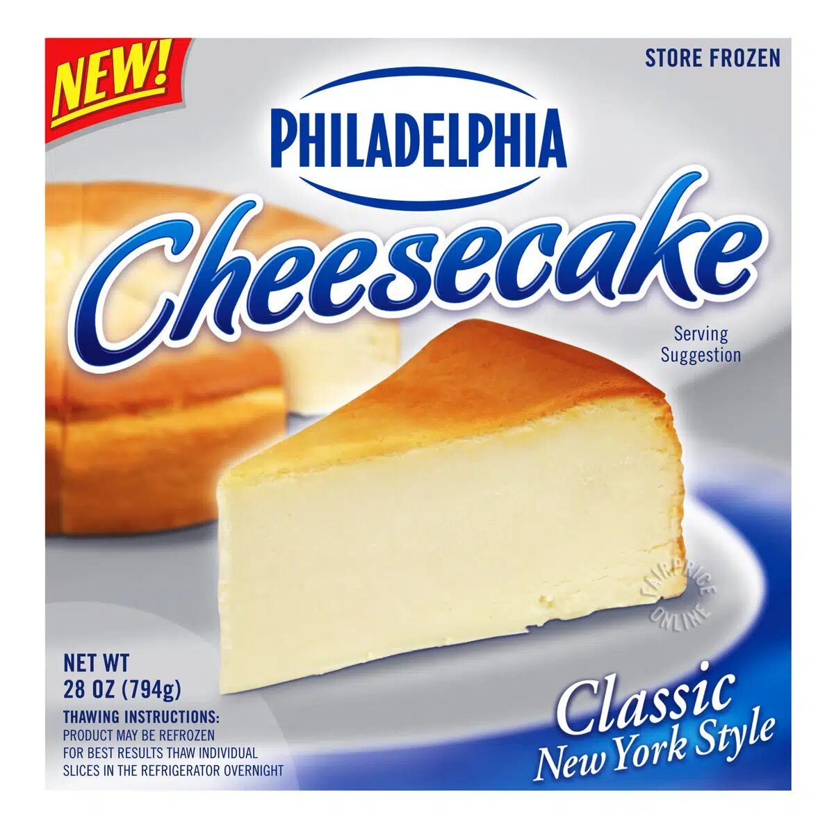 Philadelphia Classic Cheesecake - New York Style