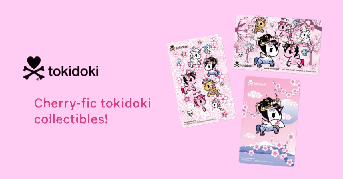 EZ-Link released tokidoki Cherry Blossom EZ-Link cards in 3 designs