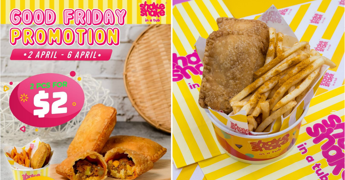 $2 for 2 Curry Puffs from Shake Shake In A Tub This Good Friday! (2-6 April 2021)