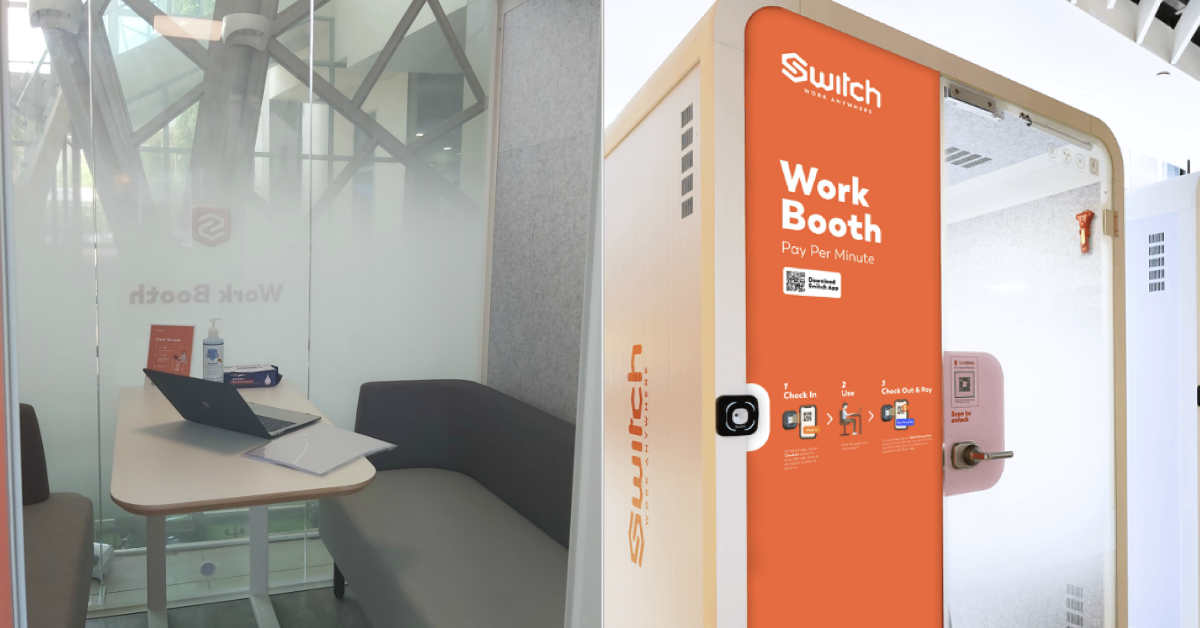 Work or study in a private booth at SAFRA Jurong; free one-time entry for first-time users