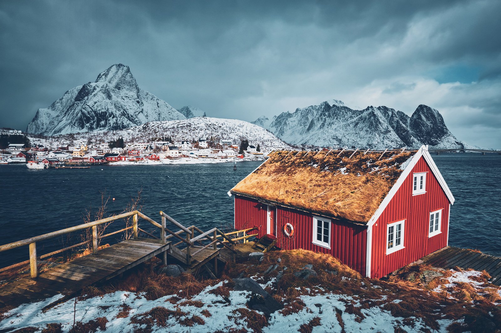 a red house in Norway