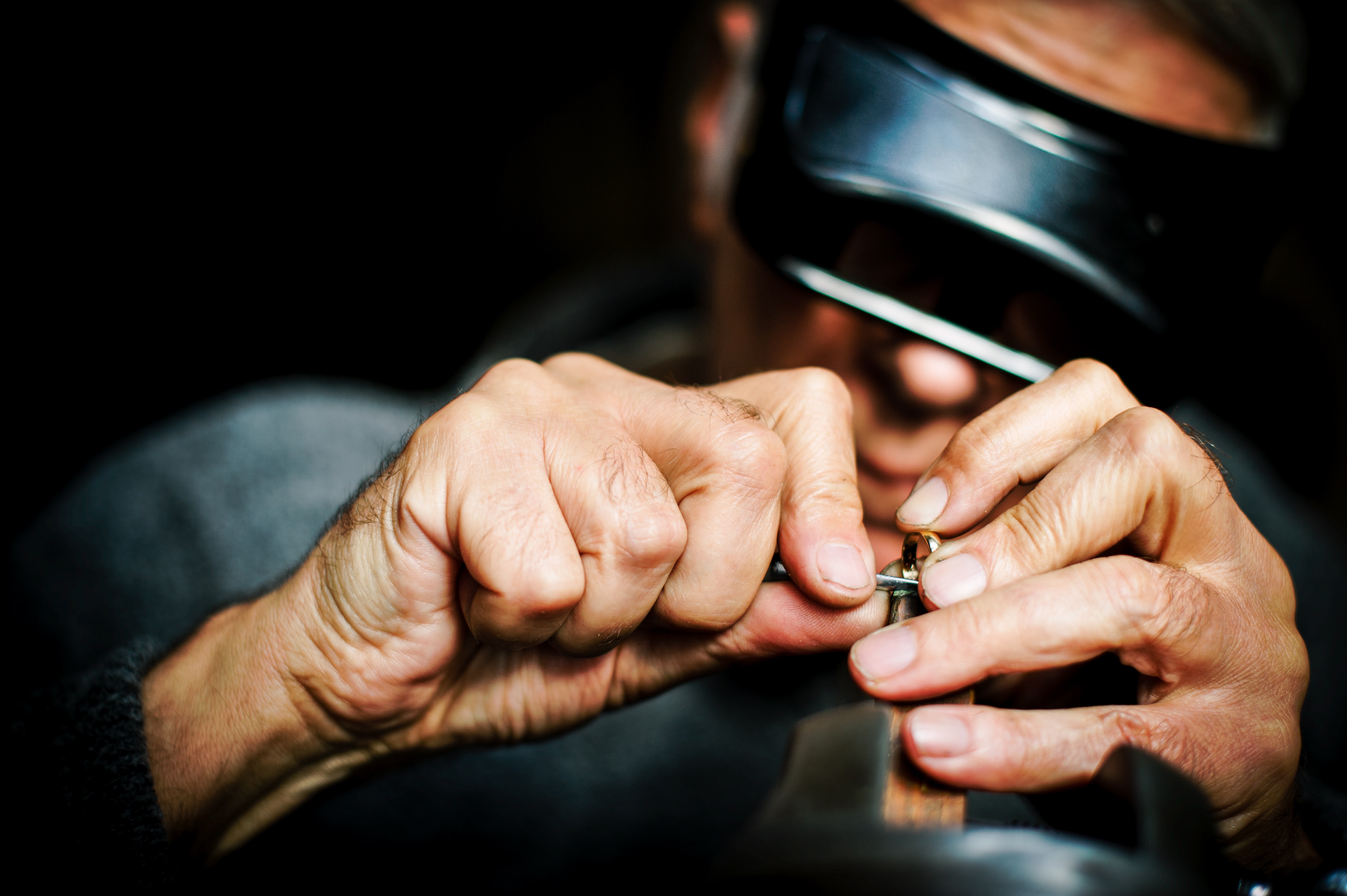 a man making a ring