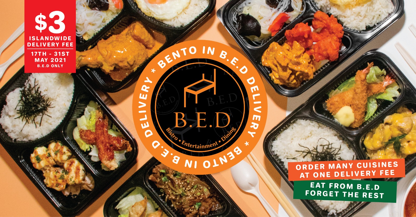 Modern Food Hall in Tai Seng lets you order multi-cuisines bentos for a flat $3 delivery fee