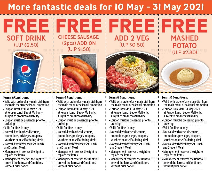 4 Pepper Lunch Coupons You Can Use From 10 – 31 May 2021 - 1