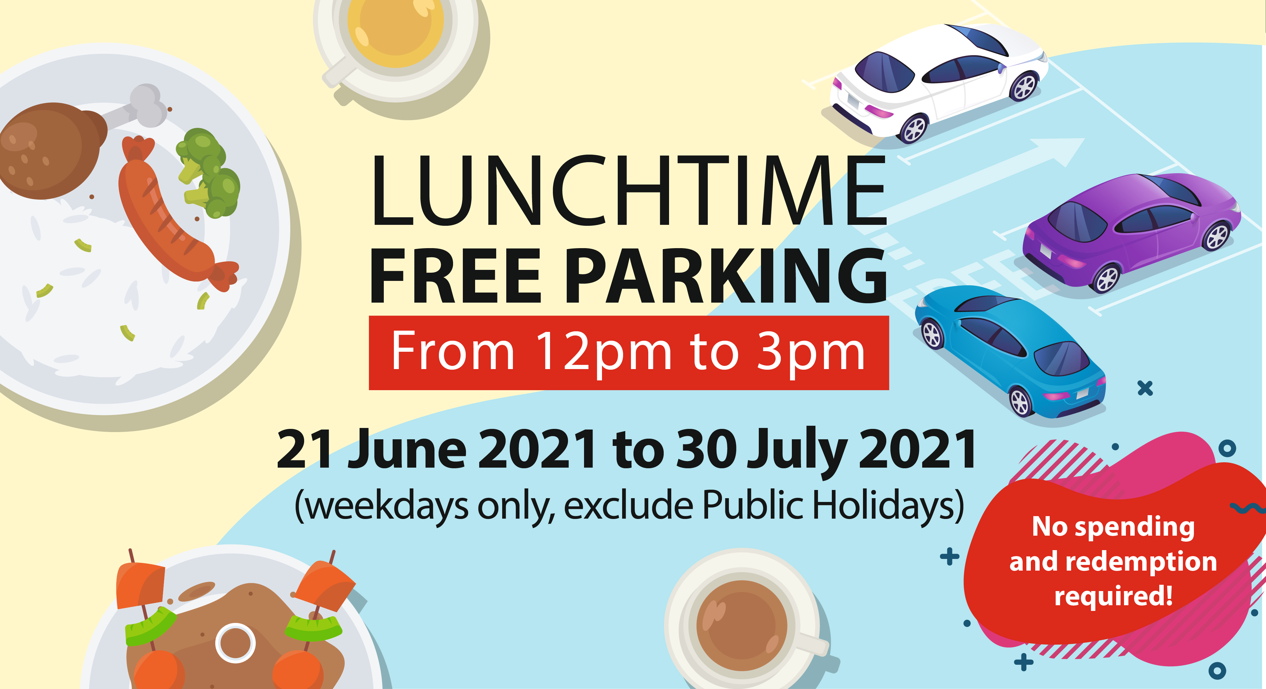 Motorists can park for free at SAFRA Jurong from 12pm - 3pm till 30 July 2021