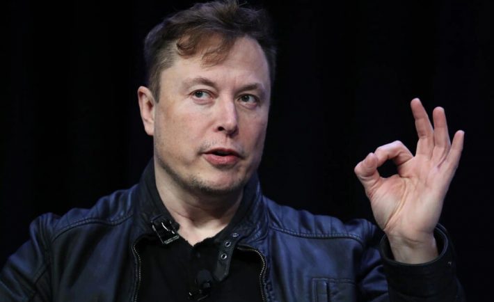 Elon Musk giving an OK sign